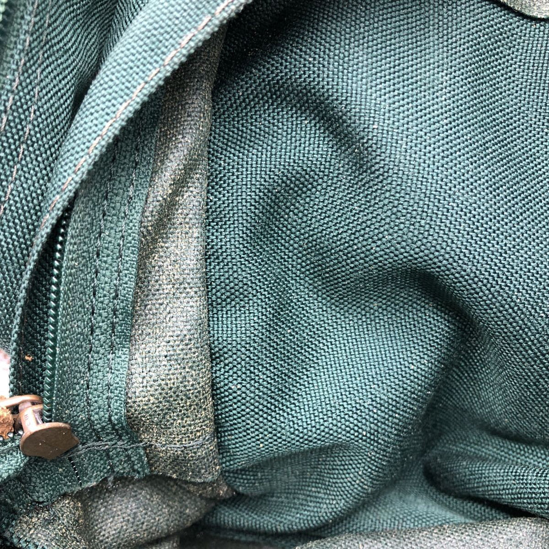 90'S Eddie Bauer Backpack Vintage Nylon Green type dark green Vintage Second Hand