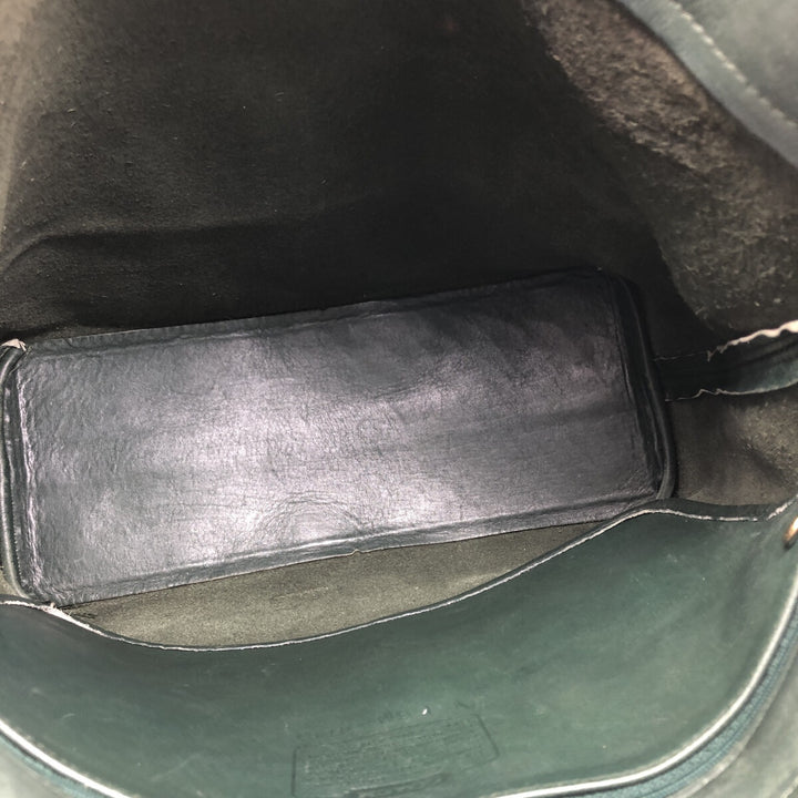 90'S Coach Old Coach Tote Bag Vintage genuine leather green type Vintage Second Hand