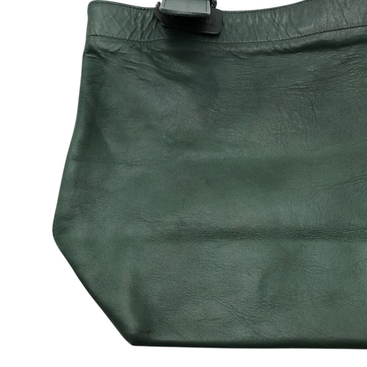 90'S Coach Old Coach Tote Bag Vintage genuine leather green type Vintage Second Hand