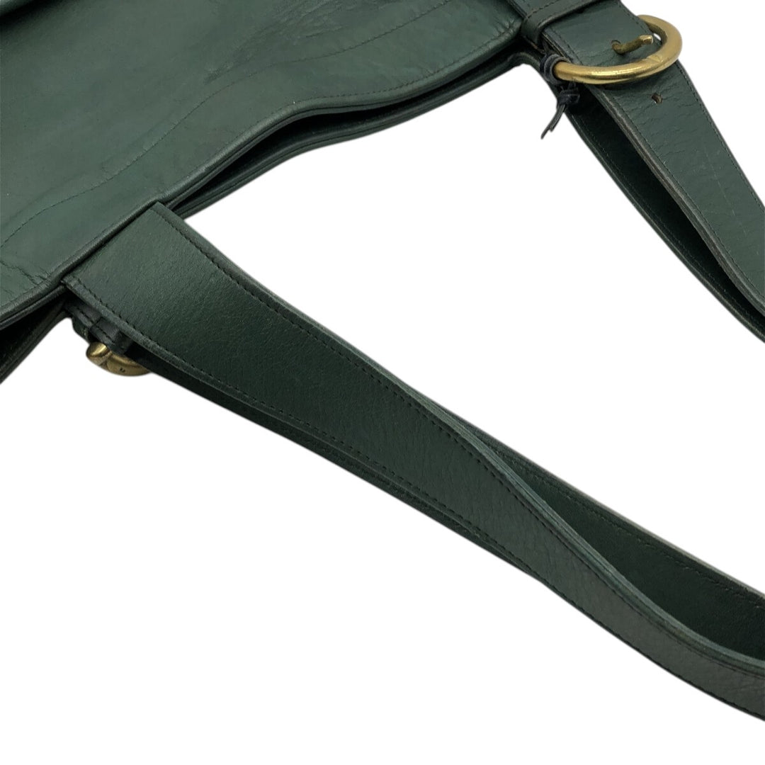 90'S Coach Old Coach Tote Bag Vintage genuine leather green type Vintage Second Hand