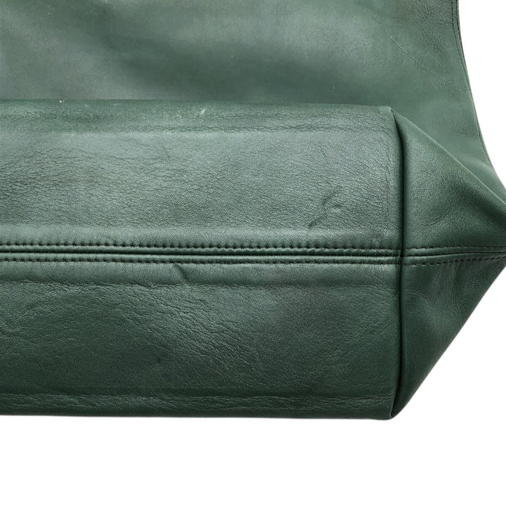 90'S Coach Old Coach Tote Bag Vintage genuine leather green type Vintage Second Hand