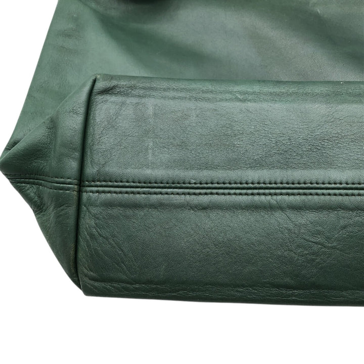 90'S Coach Old Coach Tote Bag Vintage genuine leather green type Vintage Second Hand