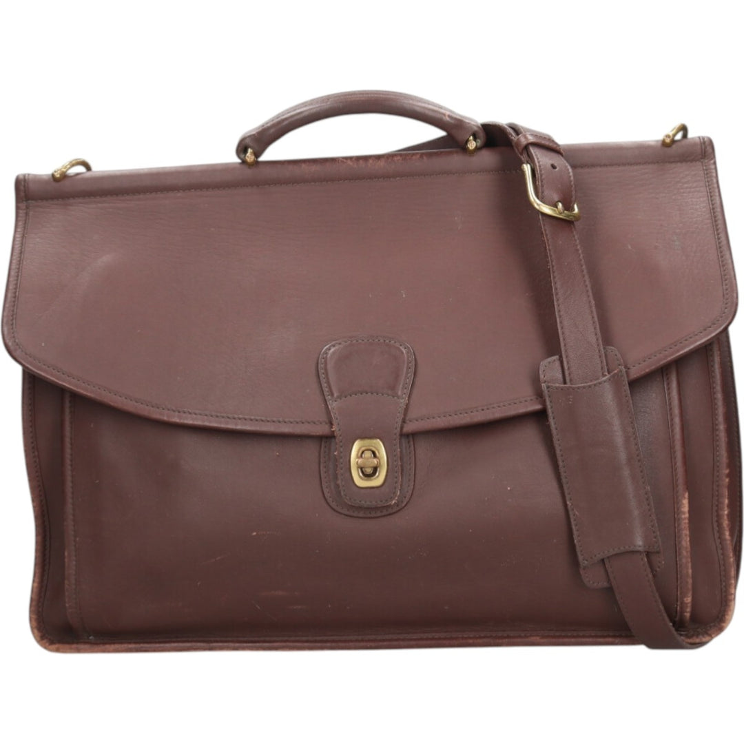 Coach Old Coach Shoulder Bag genuine leather brown type Vintage Second Hand