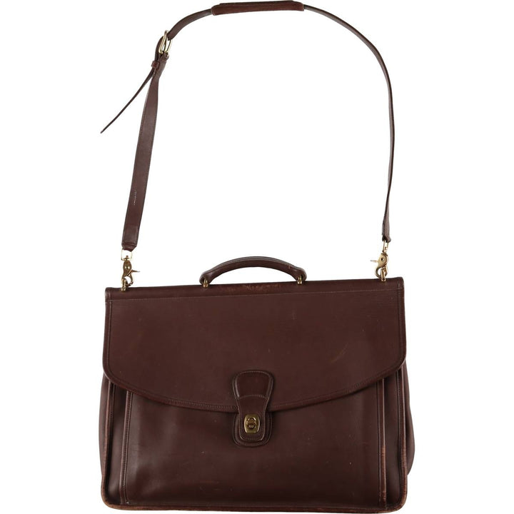 Coach Old Coach Shoulder Bag genuine leather brown type Vintage Second Hand