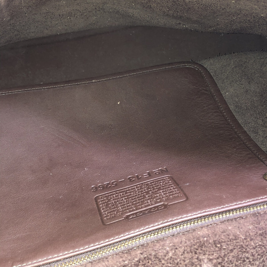 Coach Old Coach Shoulder Bag genuine leather brown type Vintage Second Hand