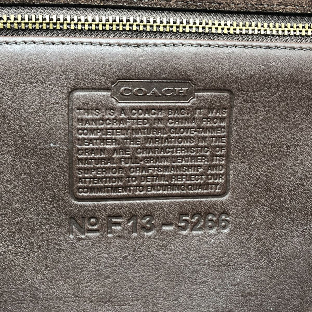 Coach Old Coach Shoulder Bag genuine leather brown type Vintage Second Hand