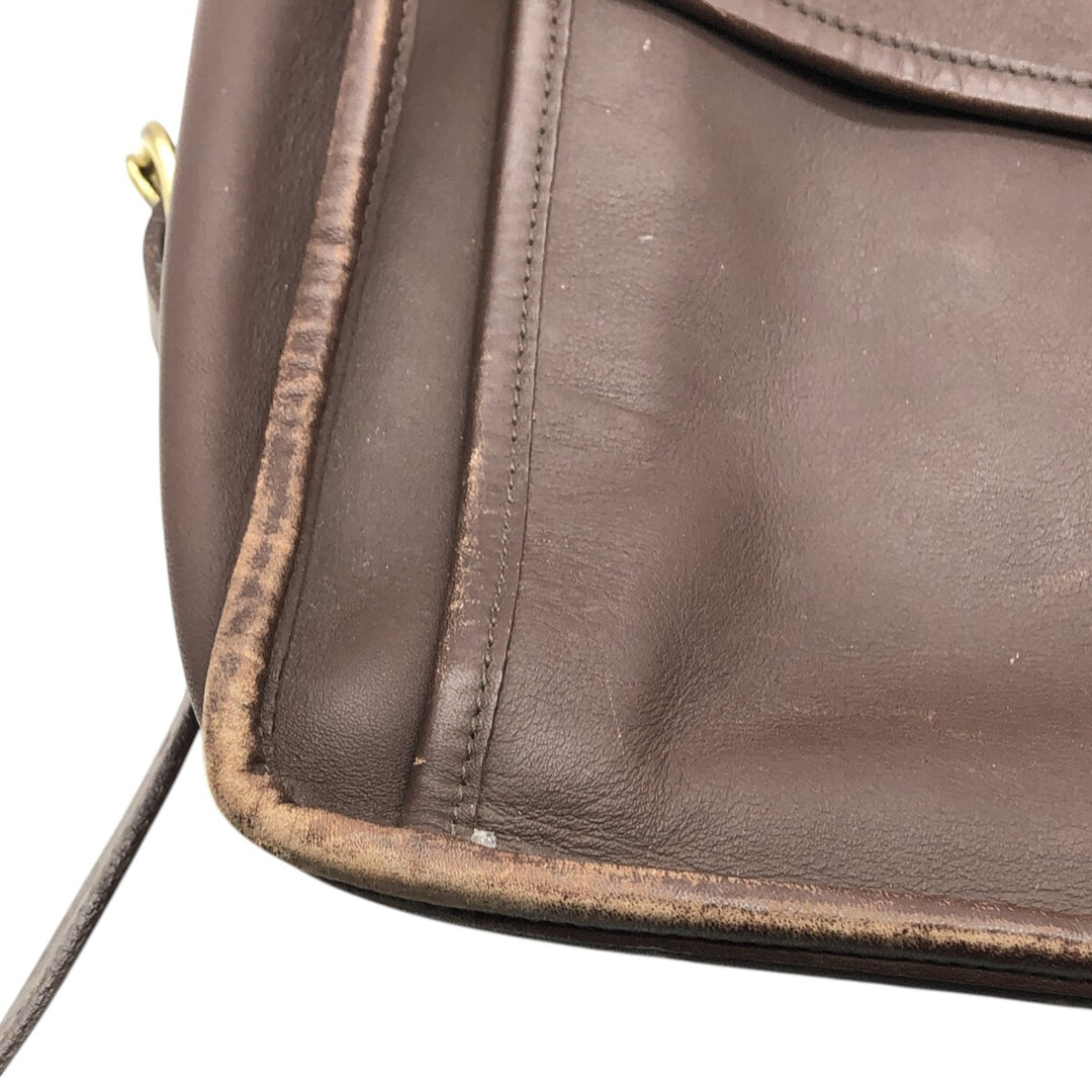 Coach Old Coach Shoulder Bag genuine leather brown type Vintage Second Hand