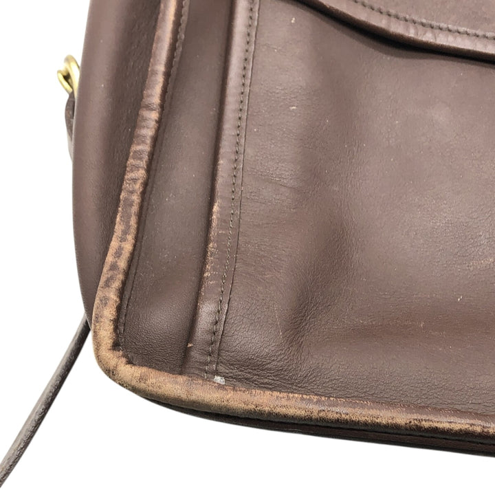 Coach Old Coach Shoulder Bag genuine leather brown type Vintage Second Hand