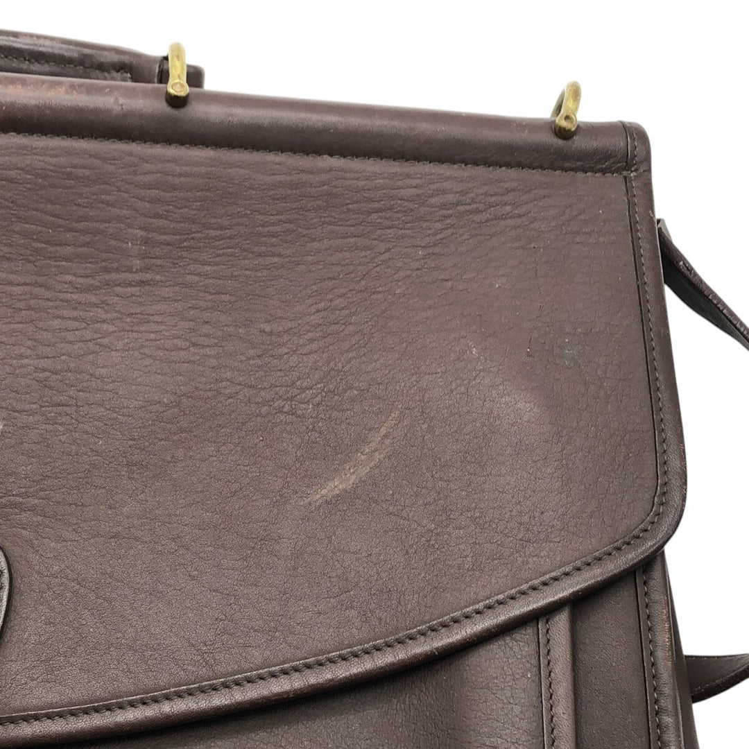 Coach Old Coach Shoulder Bag genuine leather brown type Vintage Second Hand