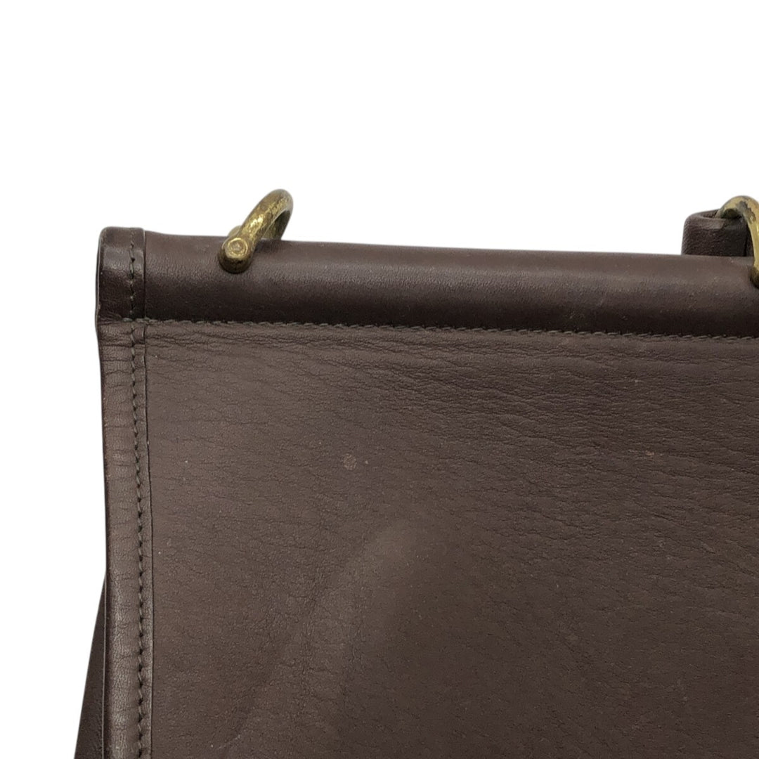 Coach Old Coach Shoulder Bag genuine leather brown type Vintage Second Hand