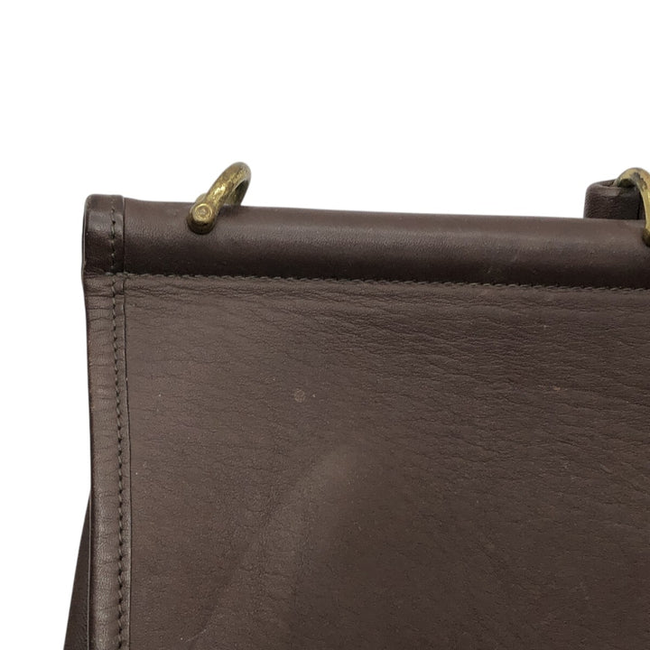 Coach Old Coach Shoulder Bag genuine leather brown type Vintage Second Hand