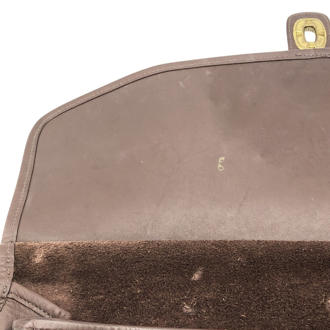 Coach Old Coach Shoulder Bag genuine leather brown type Vintage Second Hand