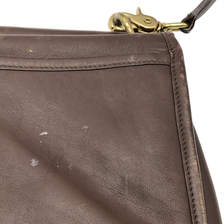 Coach Old Coach Shoulder Bag genuine leather brown type Vintage Second Hand
