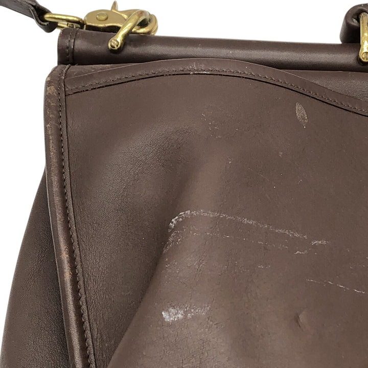 Coach Old Coach Shoulder Bag genuine leather brown type Vintage Second Hand