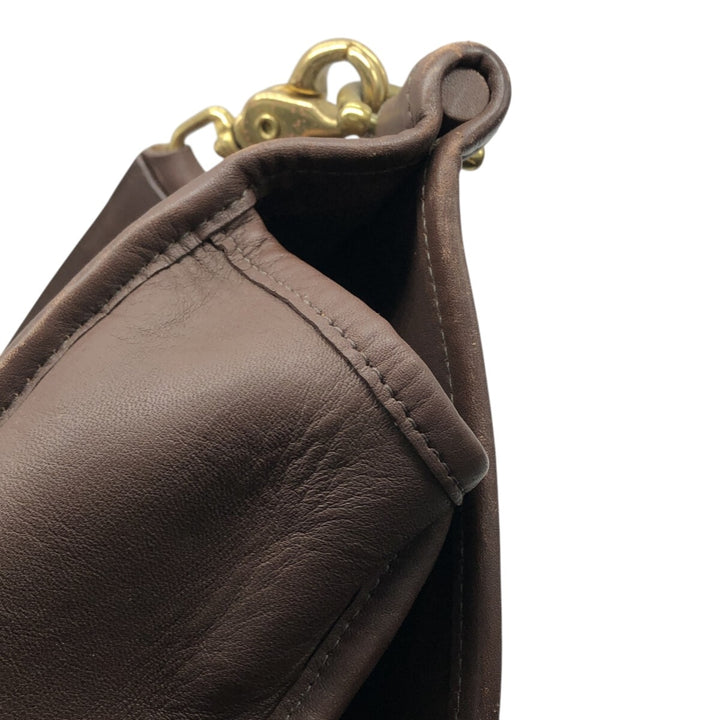 Coach Old Coach Shoulder Bag genuine leather brown type Vintage Second Hand