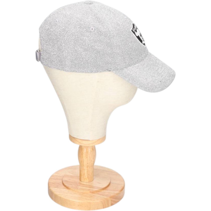 #47 NFL LAS VEGAS RAIDERS Baseball Cap (One Size Fits All) polyester Silver type Vintage Second Hand