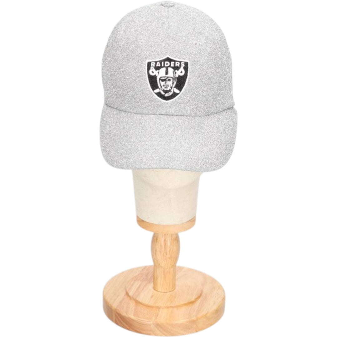 #47 NFL LAS VEGAS RAIDERS Baseball Cap (One Size Fits All) polyester Silver type Vintage Second Hand