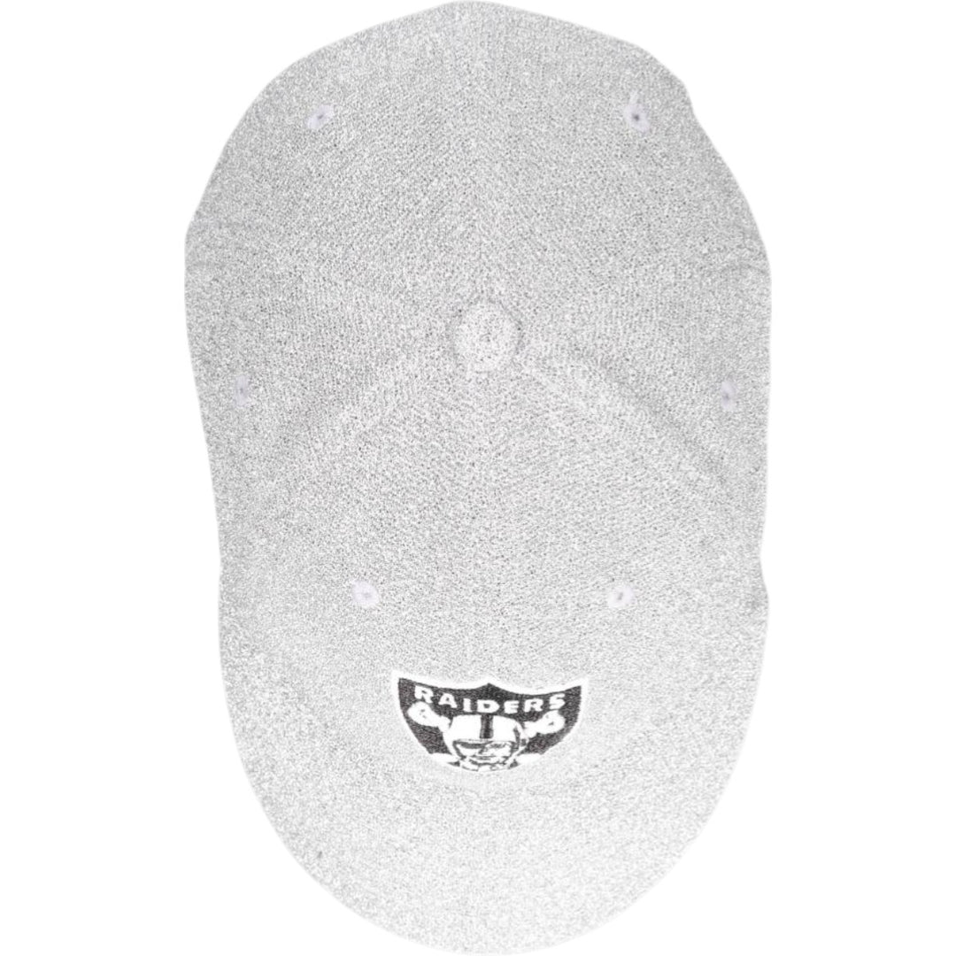 #47 NFL LAS VEGAS RAIDERS Baseball Cap (One Size Fits All) polyester Silver type Vintage Second Hand