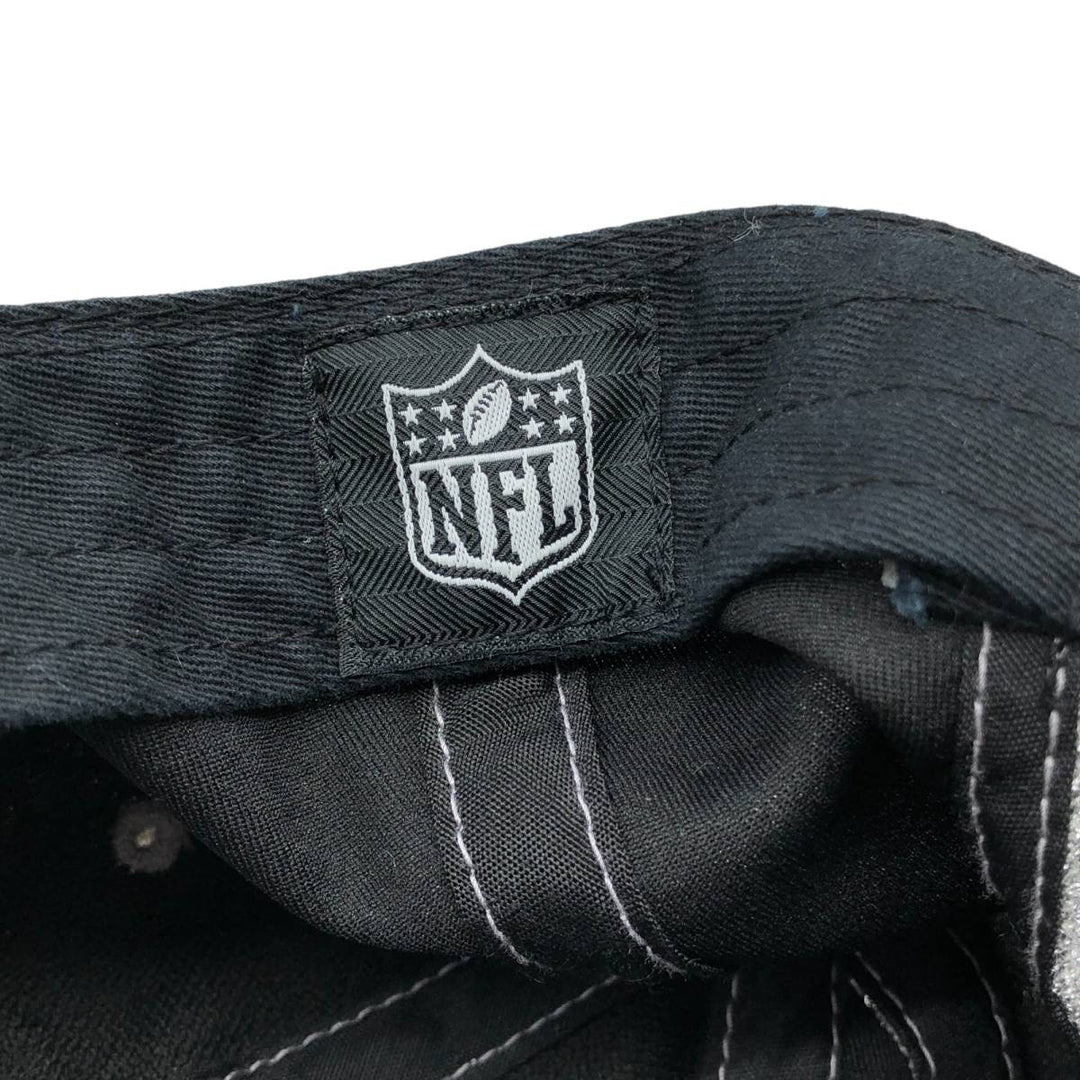 #47 NFL LAS VEGAS RAIDERS Baseball Cap (One Size Fits All) polyester Silver type Vintage Second Hand