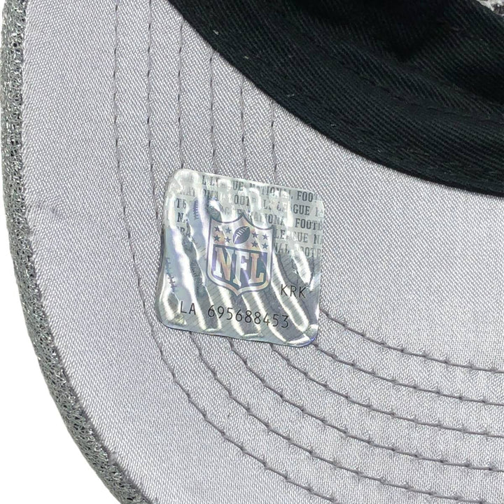 #47 NFL LAS VEGAS RAIDERS Baseball Cap (One Size Fits All) polyester Silver type Vintage Second Hand