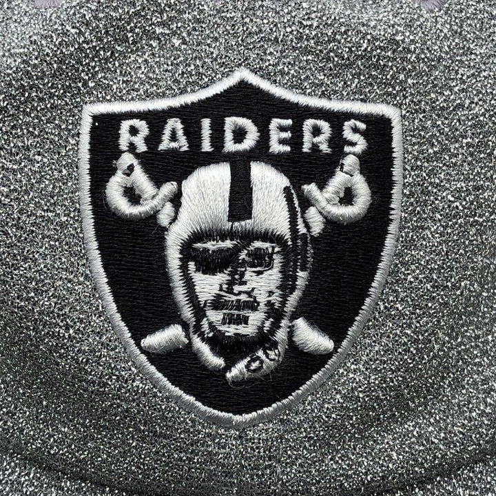 #47 NFL LAS VEGAS RAIDERS Baseball Cap (One Size Fits All) polyester Silver type Vintage Second Hand