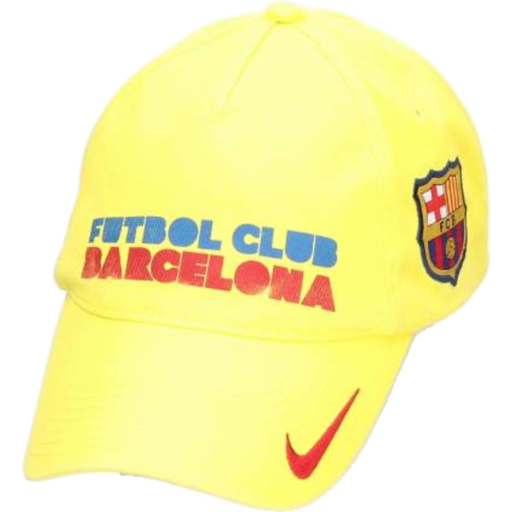 Nike LA LIGA FC BARCELONA baseball cap, one size fits all cotton yellow type Vintage Second Hand