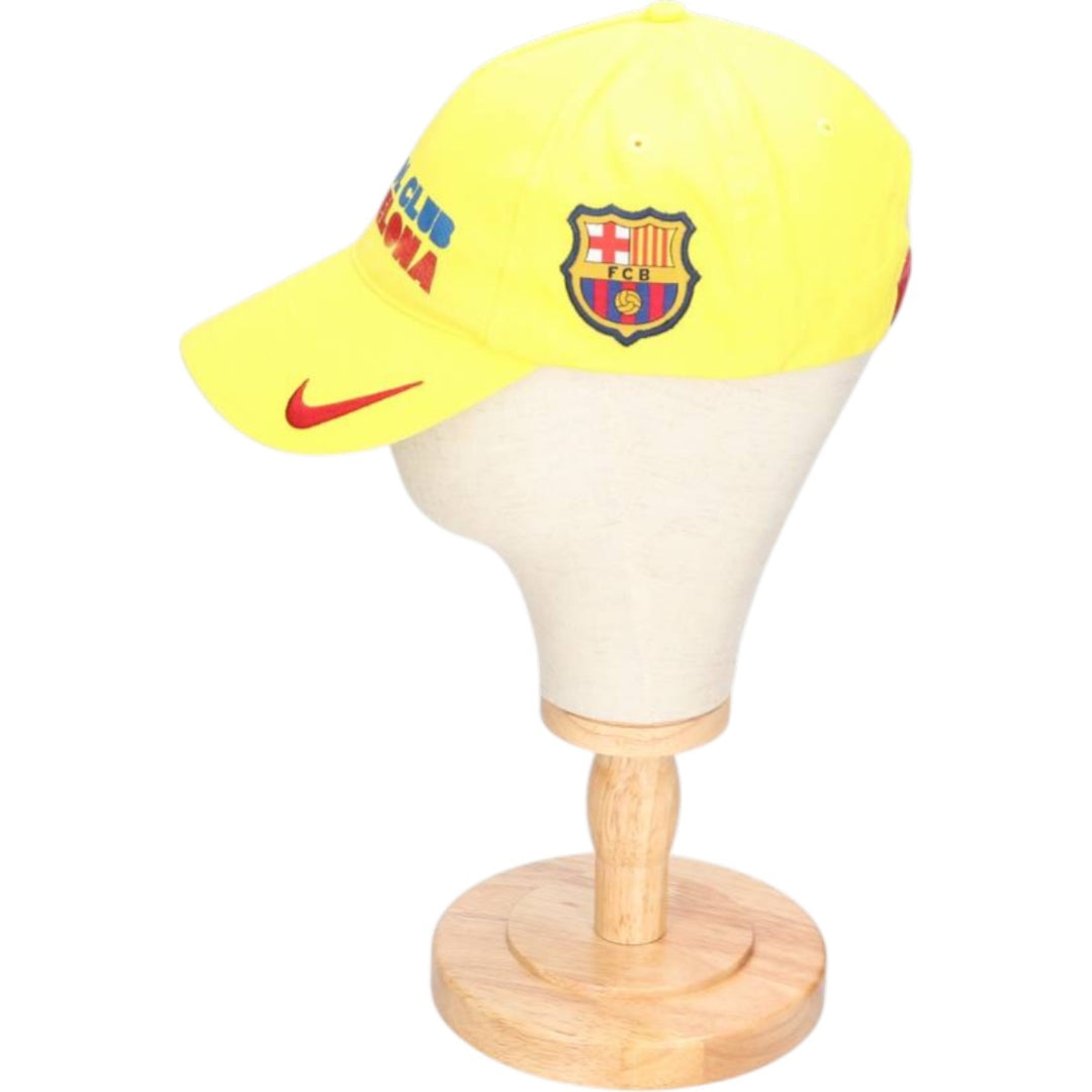 Nike LA LIGA FC BARCELONA baseball cap, one size fits all cotton yellow type Vintage Second Hand