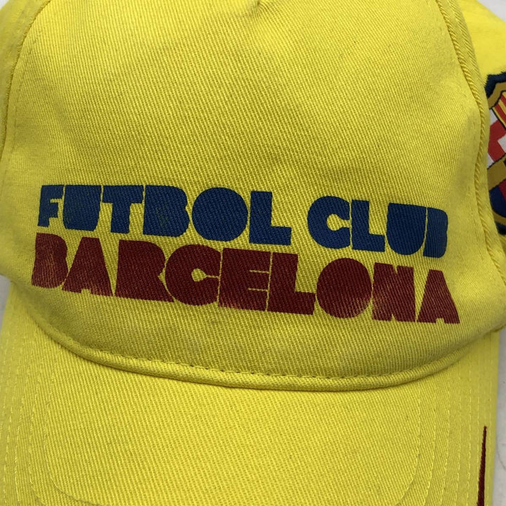 Nike LA LIGA FC BARCELONA baseball cap, one size fits all cotton yellow type Vintage Second Hand