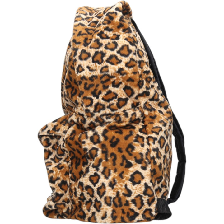 KACI MOUNTAINEERING Leopard Pattern Backpack, Made in USA unclear black type Vintage Second Hand