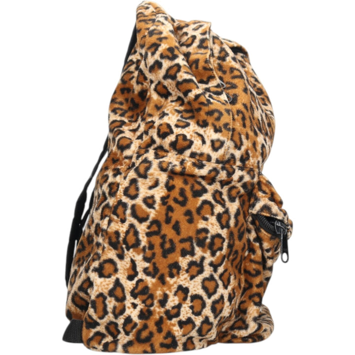 KACI MOUNTAINEERING Leopard Pattern Backpack, Made in USA unclear black type Vintage Second Hand