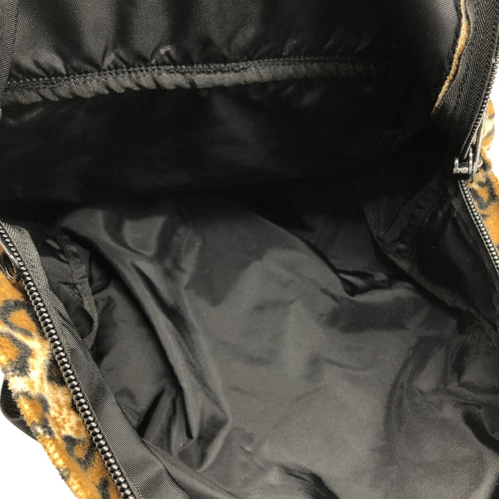 KACI MOUNTAINEERING Leopard Pattern Backpack, Made in USA unclear black type Vintage Second Hand