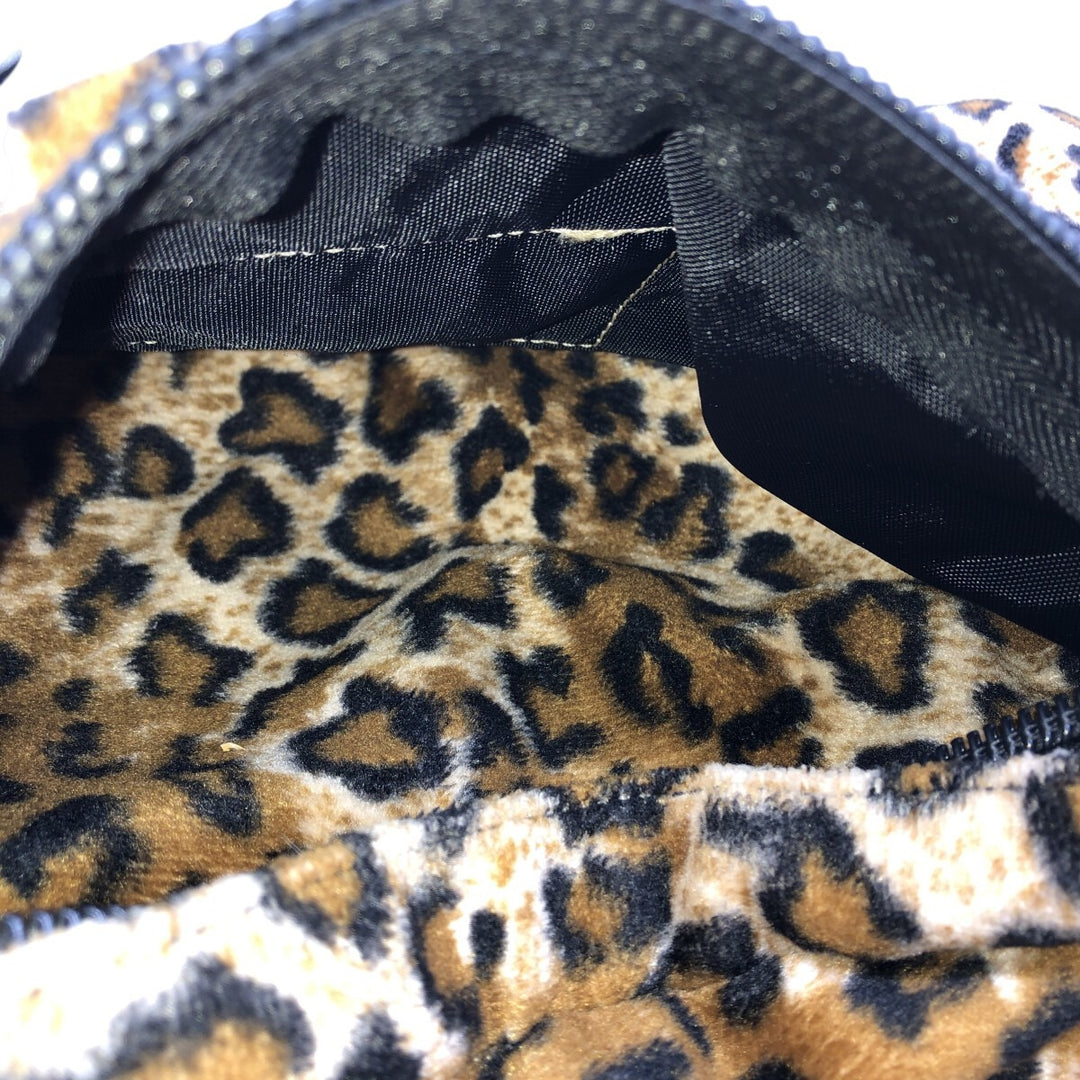KACI MOUNTAINEERING Leopard Pattern Backpack, Made in USA unclear black type Vintage Second Hand