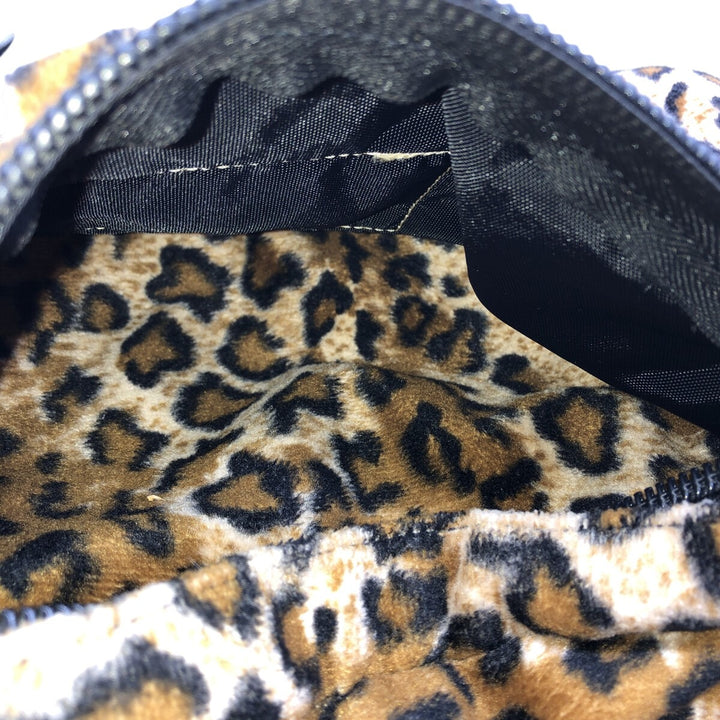 KACI MOUNTAINEERING Leopard Pattern Backpack, Made in USA unclear black type Vintage Second Hand