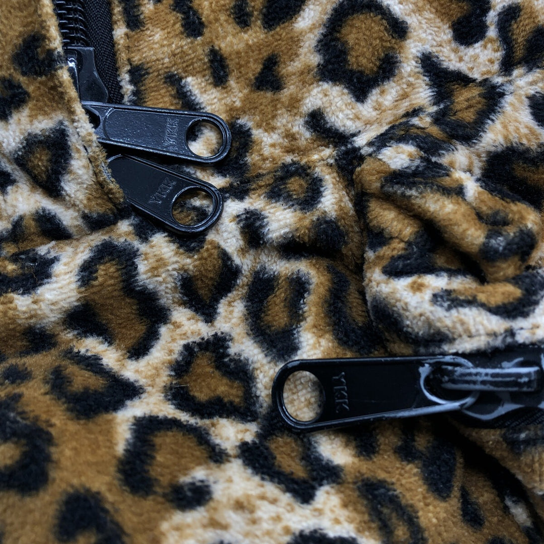 KACI MOUNTAINEERING Leopard Pattern Backpack, Made in USA unclear black type Vintage Second Hand