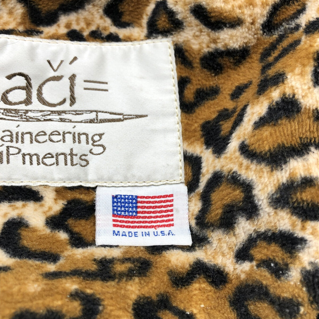 KACI MOUNTAINEERING Leopard Pattern Backpack, Made in USA unclear black type Vintage Second Hand