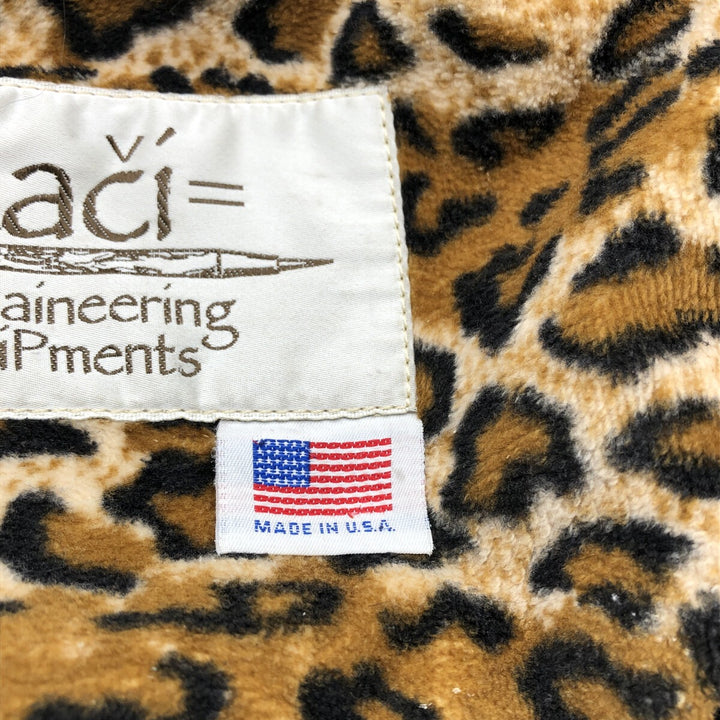 KACI MOUNTAINEERING Leopard Pattern Backpack, Made in USA unclear black type Vintage Second Hand