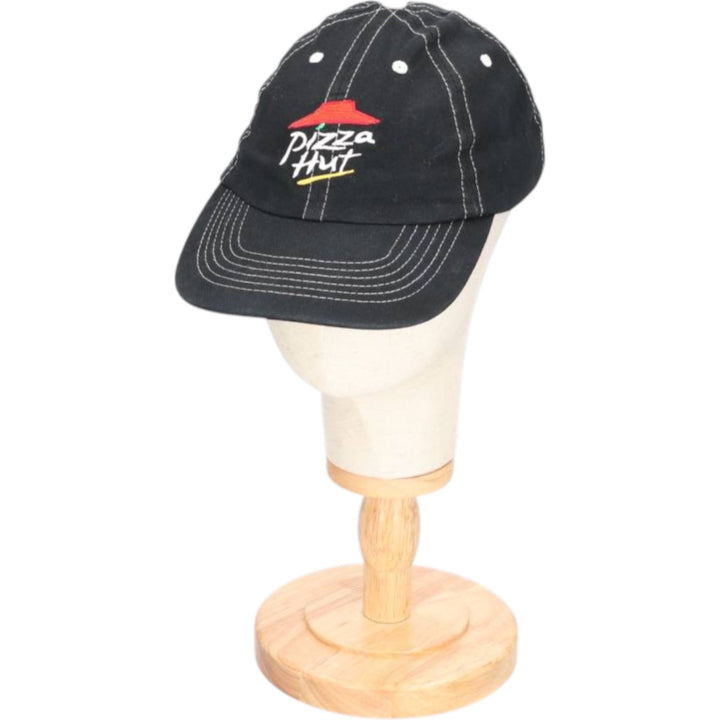 IQ APPAREL Pizza Hut Advertising Baseball Cap, 6-Panel Cap, One Size Fits Most polyester black type Vintage Second Hand
