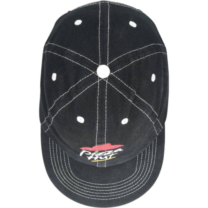 IQ APPAREL Pizza Hut Advertising Baseball Cap, 6-Panel Cap, One Size Fits Most polyester black type Vintage Second Hand