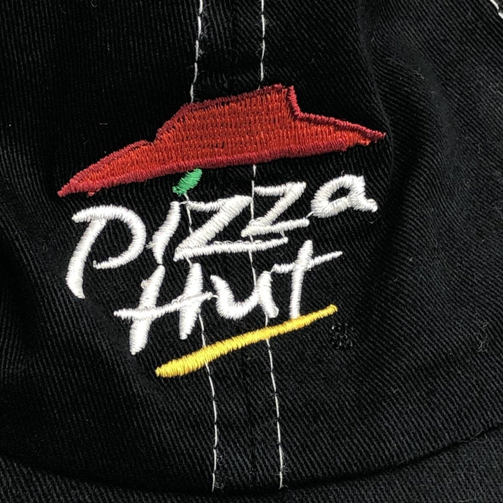 IQ APPAREL Pizza Hut Advertising Baseball Cap, 6-Panel Cap, One Size Fits Most polyester black type Vintage Second Hand