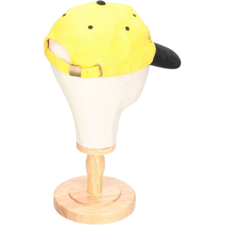 Two-tone 6-panel cap, one size fits all cotton yellow type Vintage Second Hand