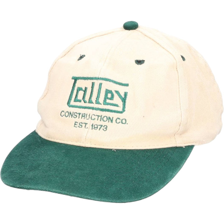 Otto Cap Two-Tone Advertising 6-Panel Cap, One Size Fits Most cotton Beige type Vintage Second Hand
