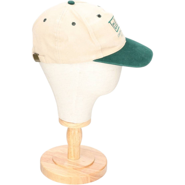 Otto Cap Two-Tone Advertising 6-Panel Cap, One Size Fits Most cotton Beige type Vintage Second Hand