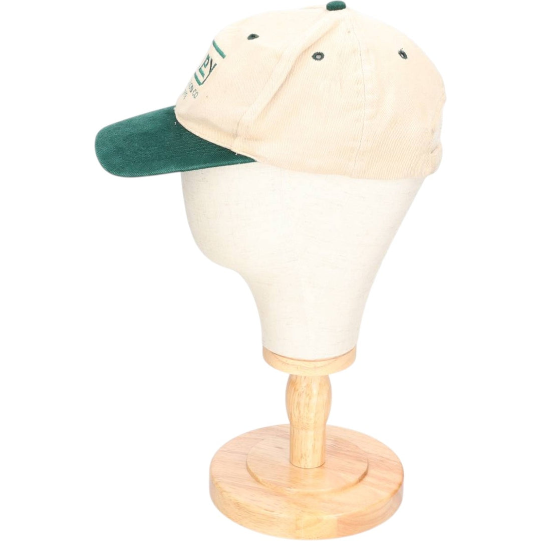 Otto Cap Two-Tone Advertising 6-Panel Cap, One Size Fits Most cotton Beige type Vintage Second Hand