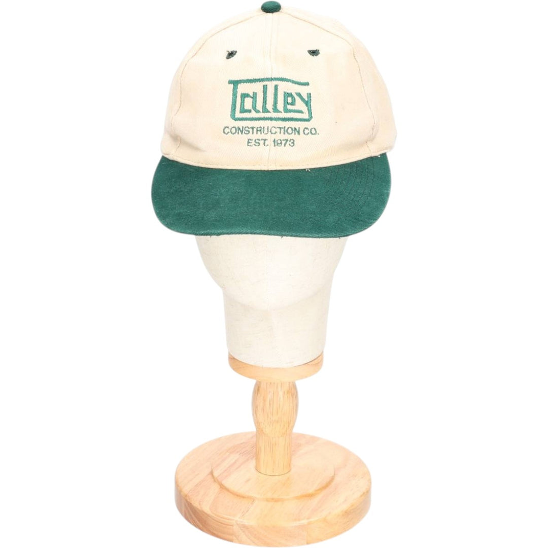 Otto Cap Two-Tone Advertising 6-Panel Cap, One Size Fits Most cotton Beige type Vintage Second Hand