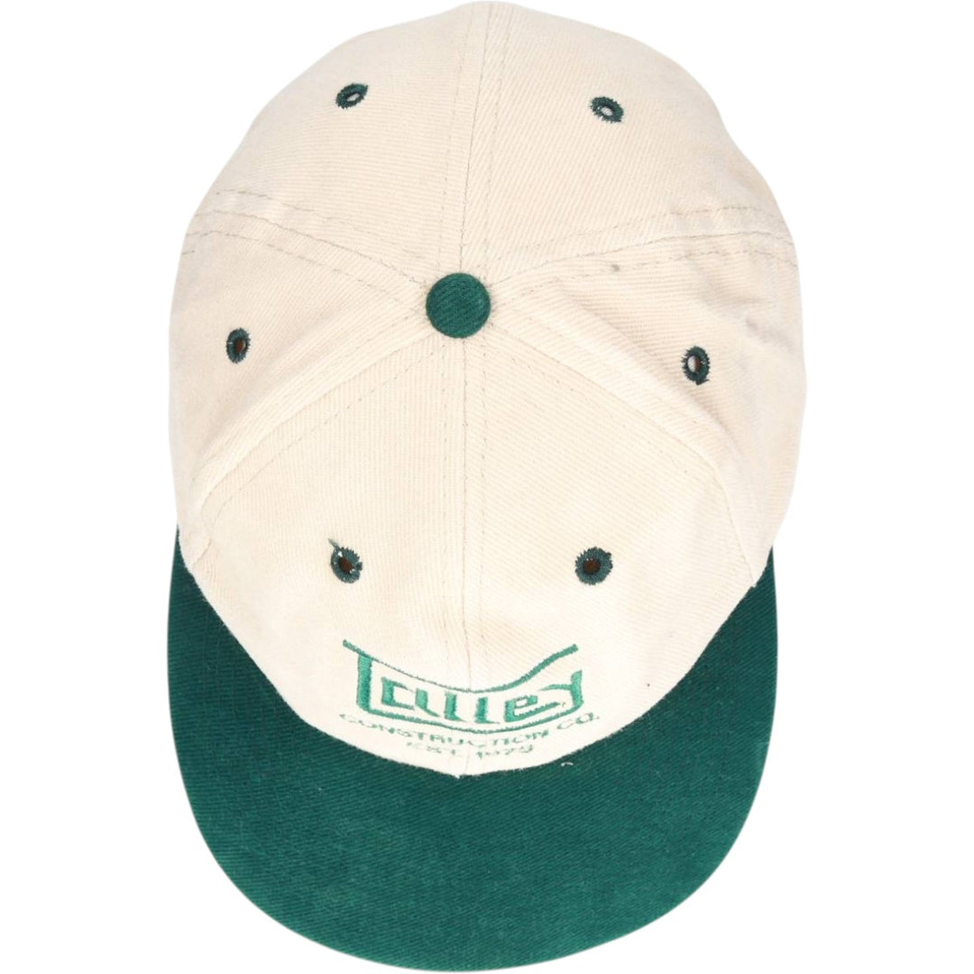 Otto Cap Two-Tone Advertising 6-Panel Cap, One Size Fits Most cotton Beige type Vintage Second Hand