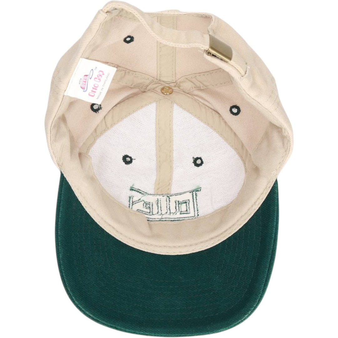 Otto Cap Two-Tone Advertising 6-Panel Cap, One Size Fits Most cotton Beige type Vintage Second Hand