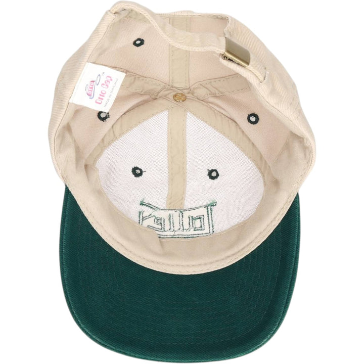 Otto Cap Two-Tone Advertising 6-Panel Cap, One Size Fits Most cotton Beige type Vintage Second Hand