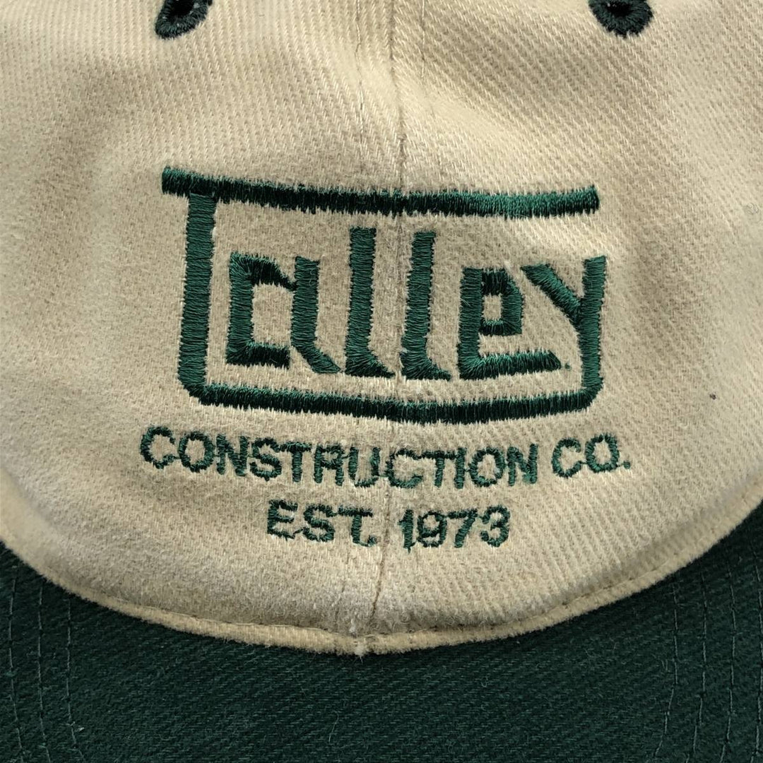 Otto Cap Two-Tone Advertising 6-Panel Cap, One Size Fits Most cotton Beige type Vintage Second Hand