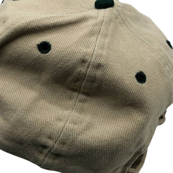 Otto Cap Two-Tone Advertising 6-Panel Cap, One Size Fits Most cotton Beige type Vintage Second Hand