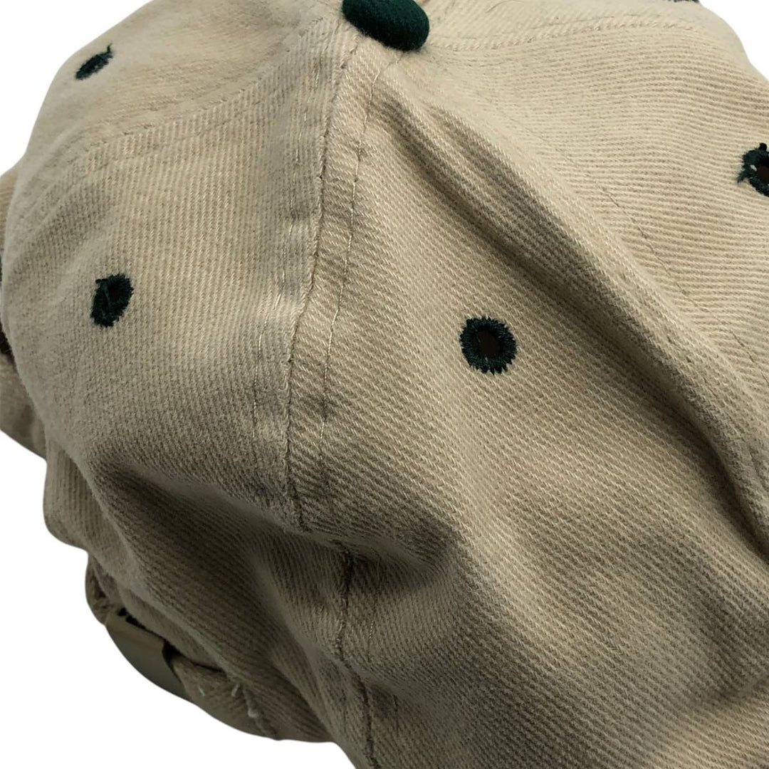 Otto Cap Two-Tone Advertising 6-Panel Cap, One Size Fits Most cotton Beige type Vintage Second Hand